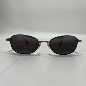 Maui Jim Hulu 551-02 Titanium Sunglasses SuperThin Glass Lenses Grey Polarized